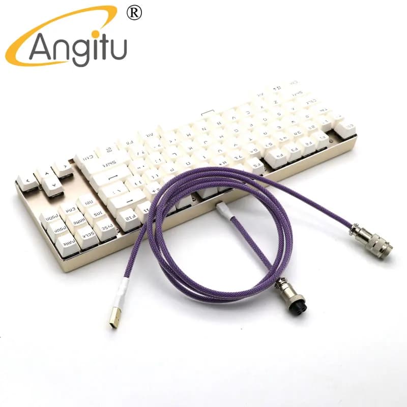 Angitu tastiera meccanica tipo C cavo schermato con manicotto in PET cavo da USB A A tipo C con GX12