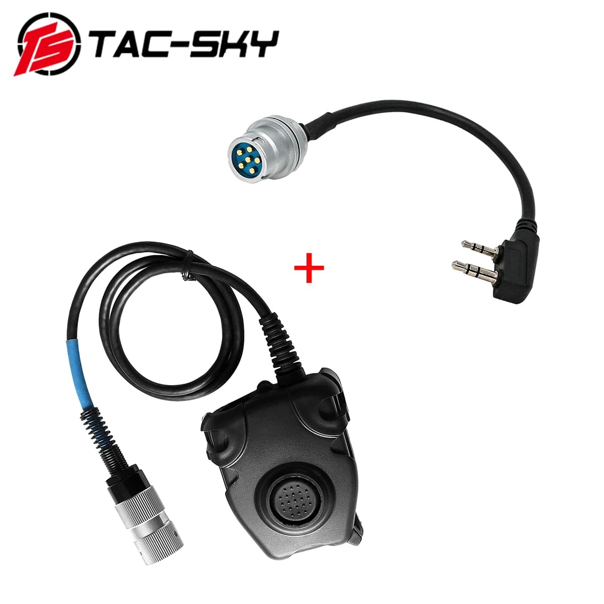 TAC-SKY AN / PRC 148 152 152A Walkie-Talkie Modello Custodia fittizia 6 pin PELTORPTT e PRC148 / 152 Walkie Talkie Connettore fai da te U 283