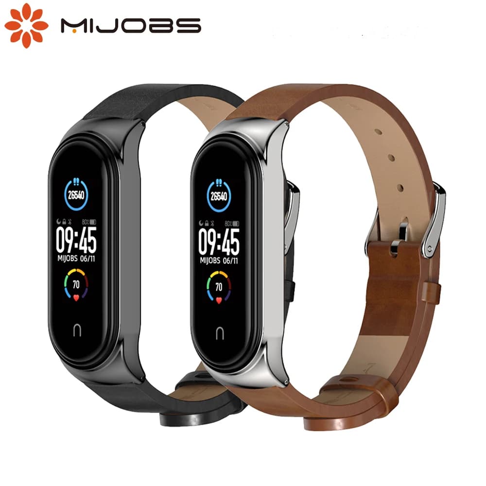 Mi Band 9 8 7 6 5 4 3 cinghie in pelle PU Correa Pulseira Opaska do mi band 6 Miband 8 7 braccialetti