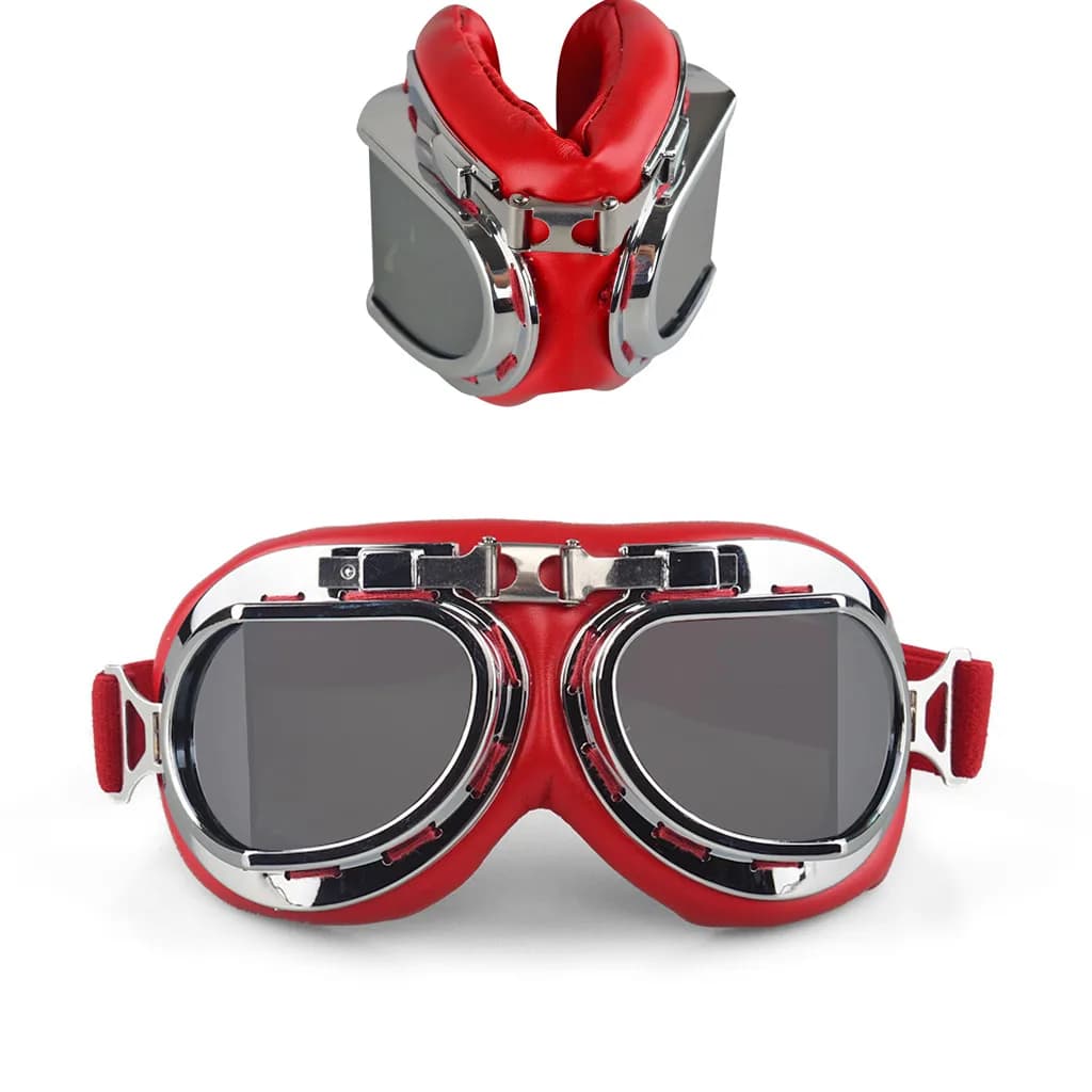 Motorcycle Glasses Vintage classic motorcycle glasses for helmet Harley Steampunk ATV