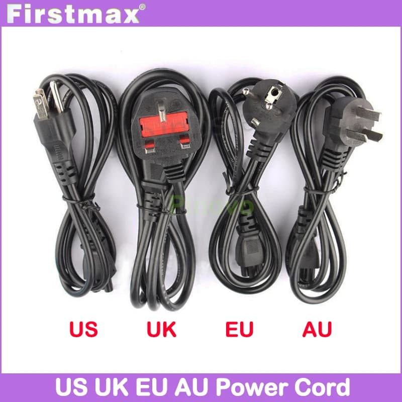 Cavo di alimentazione Firstmax con presa US/EURO/UK/AU per caricabatterie adattatore