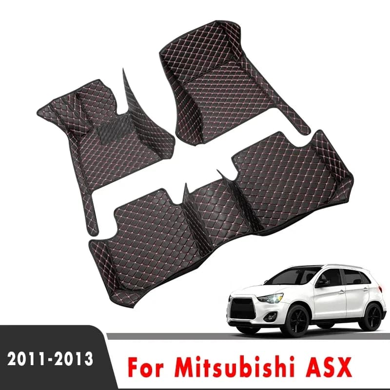 Per Mitsubishi ASX 2013 2012 2011 Tappetini per auto Proteggi accessori interni auto Coperture impermeabili Tappeti Parti in pelle Tappeti