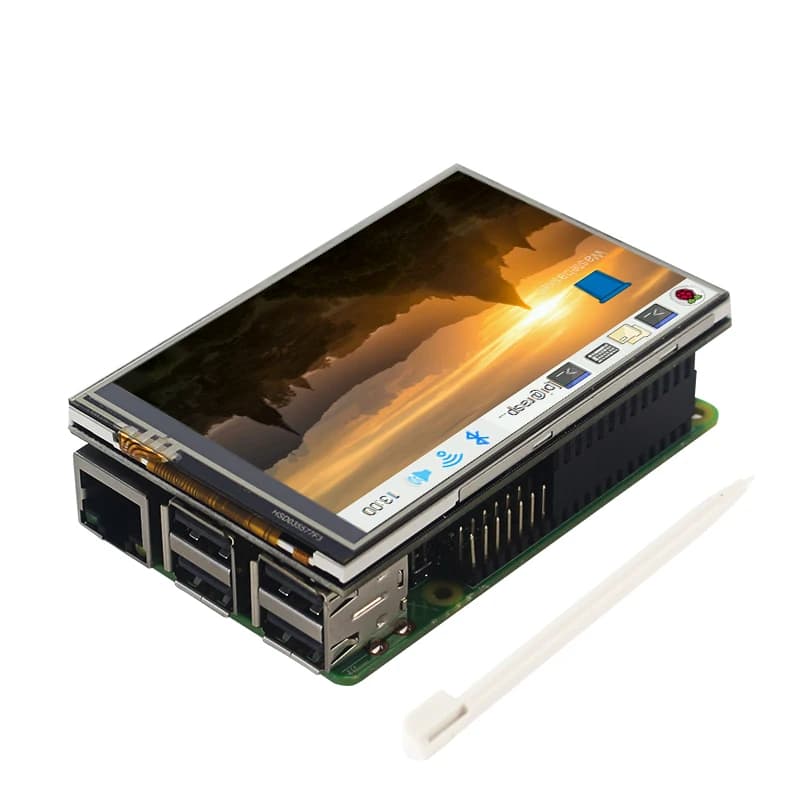 Touchscreen Raspberry Pi da 3.5 pollici 480*320 LCD 125MHz SPI L Display Monitor per Raspberry Pi 4 modello B 3B 3B