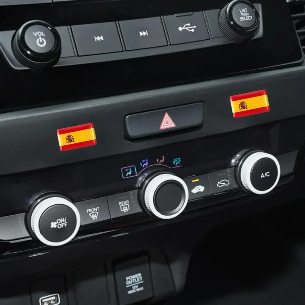 10/20/50 pz universale epossidica spagna bandiere adesivo decorazione d'interni auto decalcomania per SEAT Cupra Audi Mercedes Benz BMW KIA P Badge