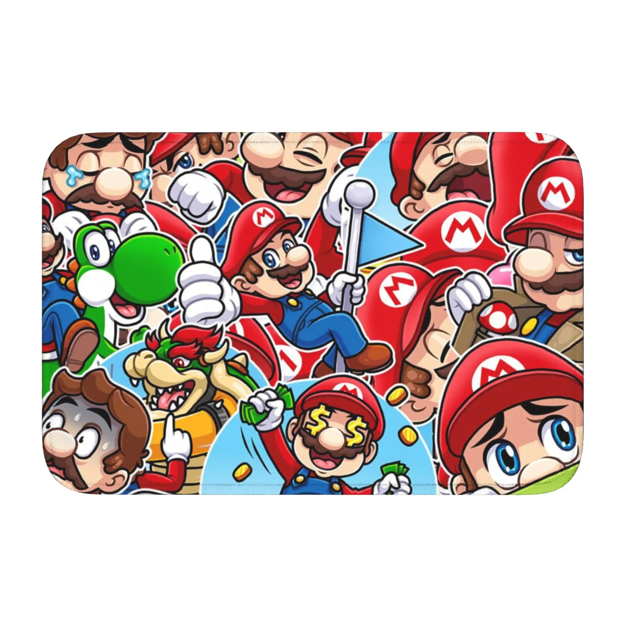 Personalized Mat M-Marioed Anti-slip for Bathroom, Kitchen, Entrance, Floor Mat, Toilet Zerbino