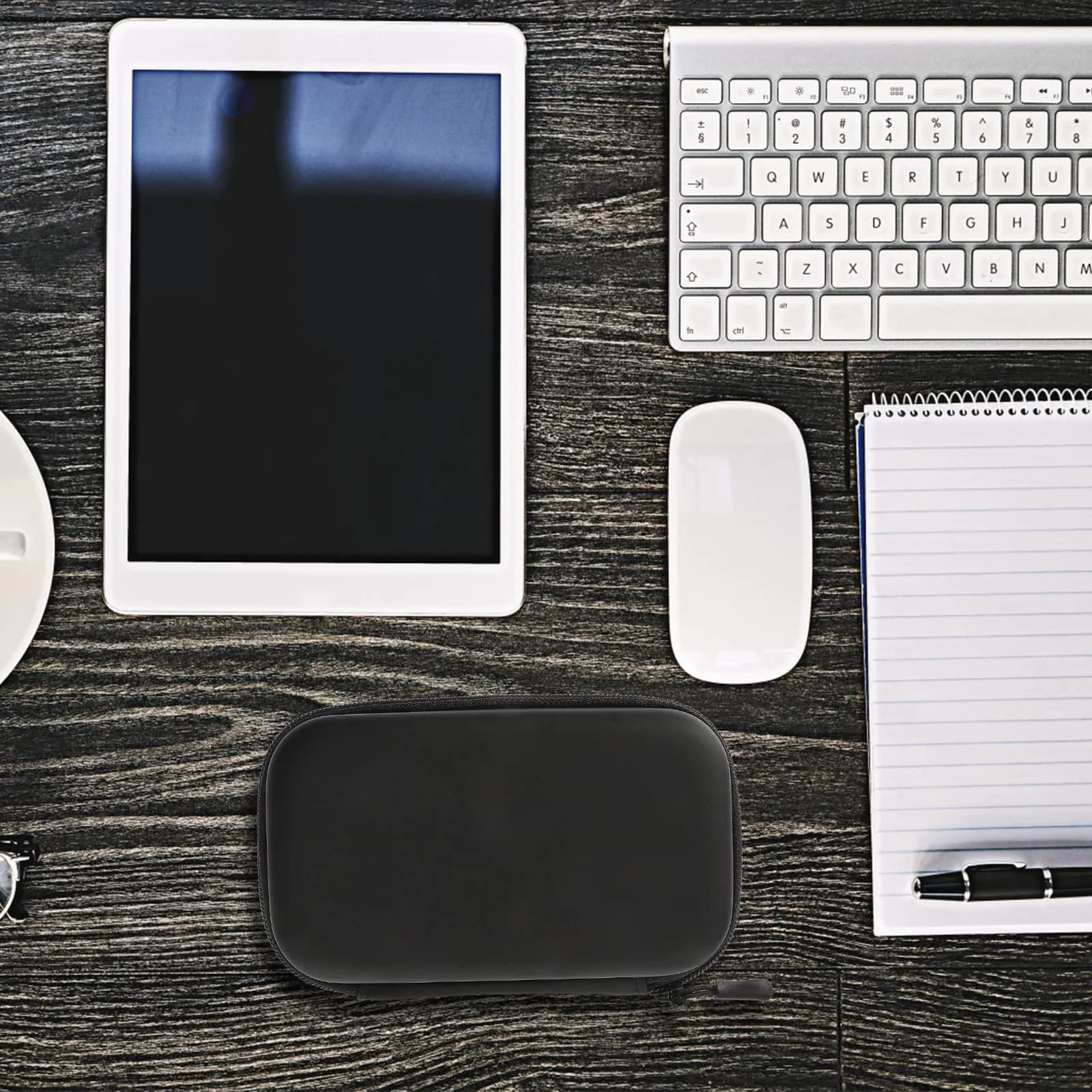 Custodia da viaggio elettronica in PU leggera per auricolari, cavi e caricabatterie - Borsa portaoggetti portatile per accessori da viaggio