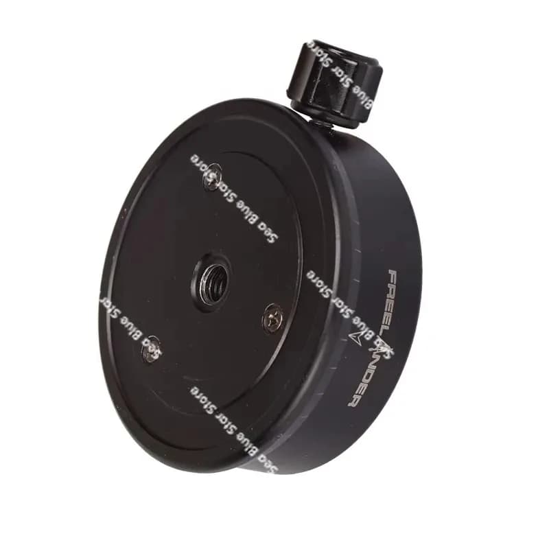 Base Girevole Panoramica con Regolazione Fine a 360 Gradi, Supporto Universale in Metallo per Treppiede Fotografico e PTZ
