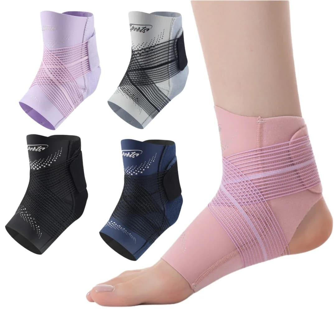 Tutore per caviglia sportivo a compressione leggera Supporto elastico per caviglia con cinturino Protezione per caviglia per la prevenzione degli distorsioni