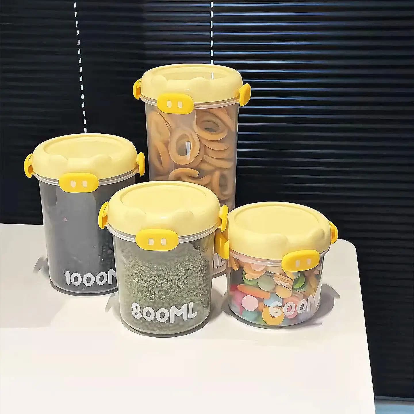 Food Grade PP Material Kitchen Storage Box Sealed Container New Dopaamine Storage Jar for Spices And Grains Multi-Purpose Con...