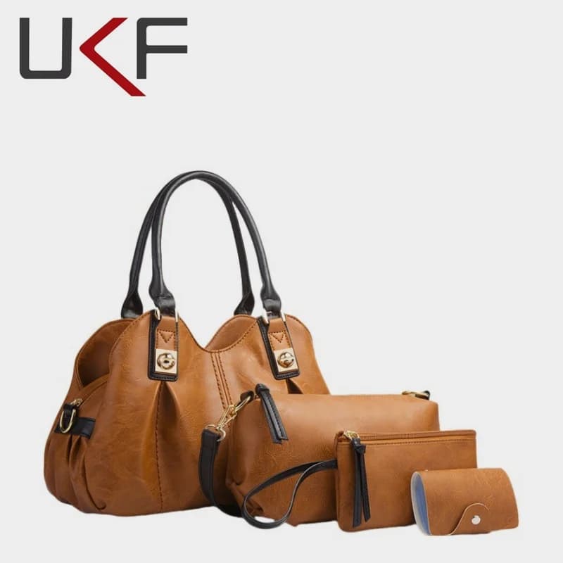 UKF New Fashionable Women's Axle Bags Luxury Design Color Block Bags for Women Fresh Shoulder Bags Bolsas