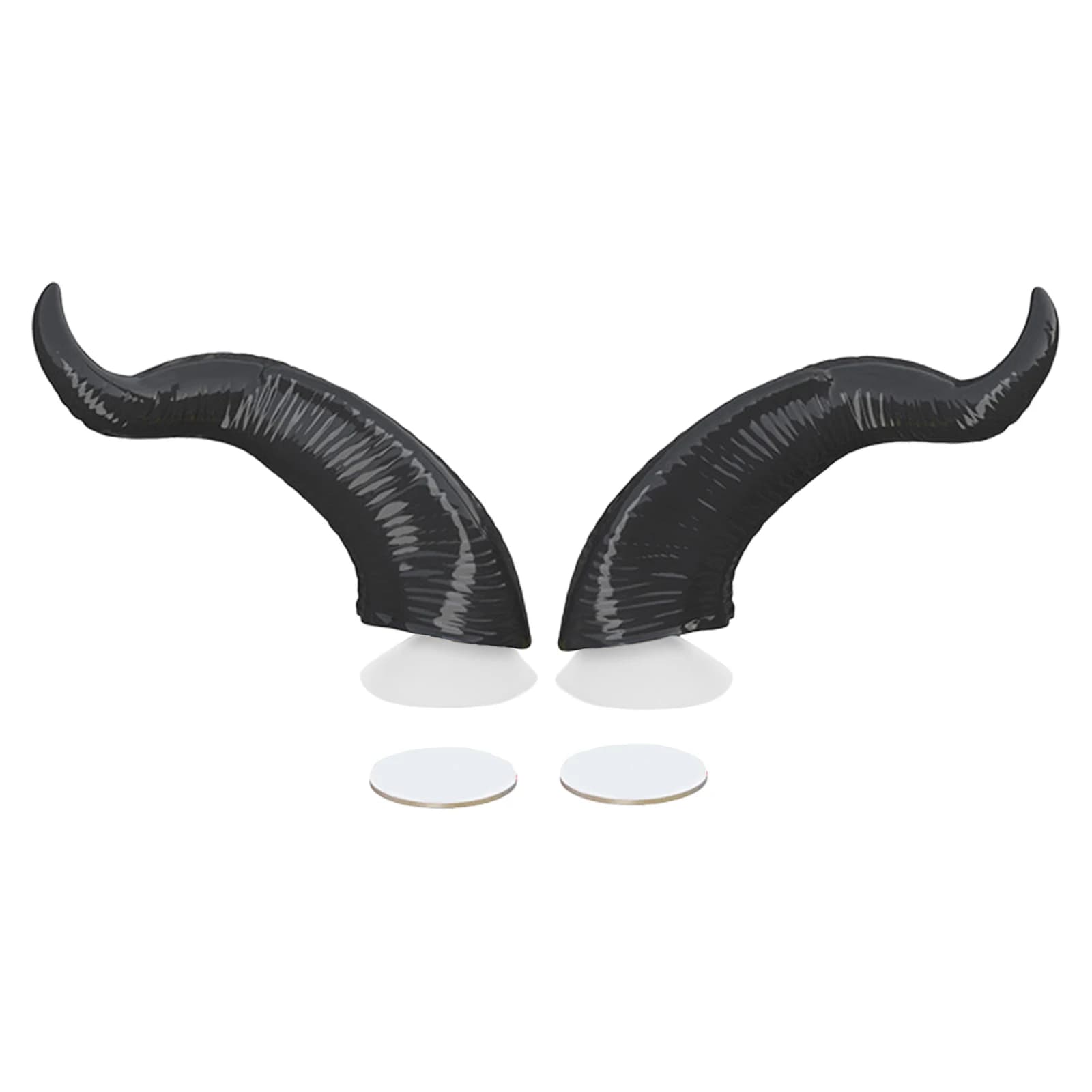 2PCS Motorcycle Helmet Devil Horns Easy Install Demon Horns Helmet Decor Cool Biker Gifts for Men Women