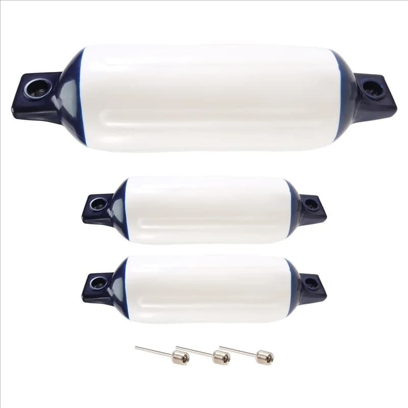 A82M-3PCS Parafango gonfiabile per barche Paraurti per ancoraggio per barche in PVC Parafango per barche marine per barche, barche a vela, Cuddy ecc. (4,5X16 pollici)