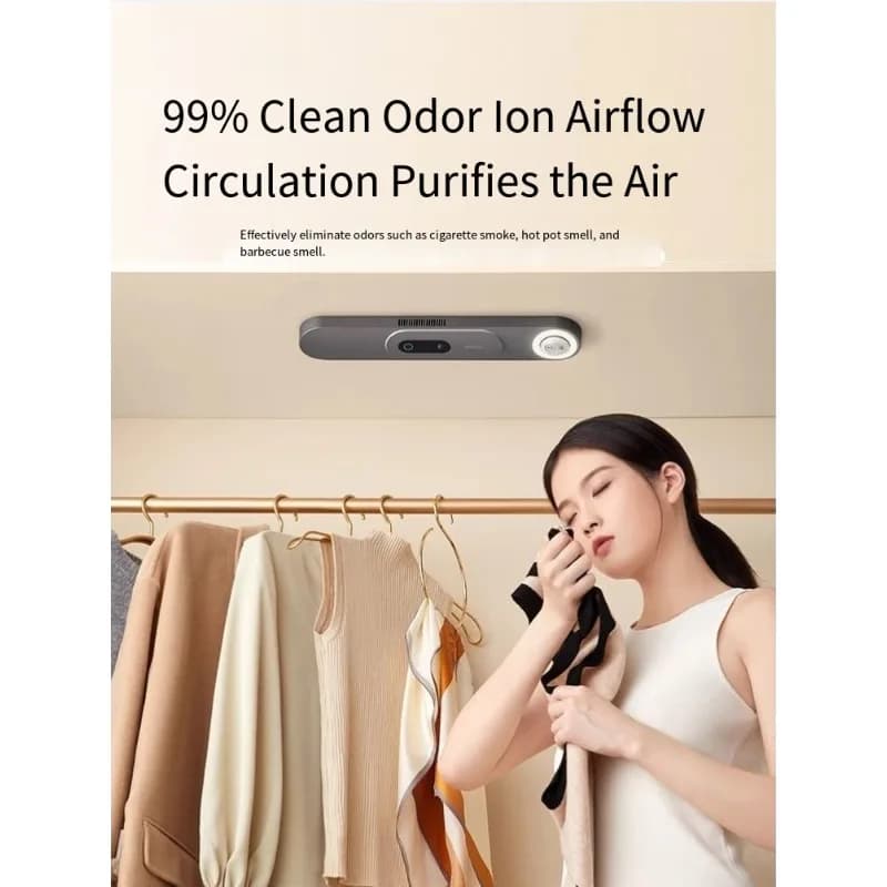 Deumidificatore intelligente per guardaroba - Deodorante disinfettante anti-muffa per la cura dell'abbigliamento, freschezza dell'armadio/m