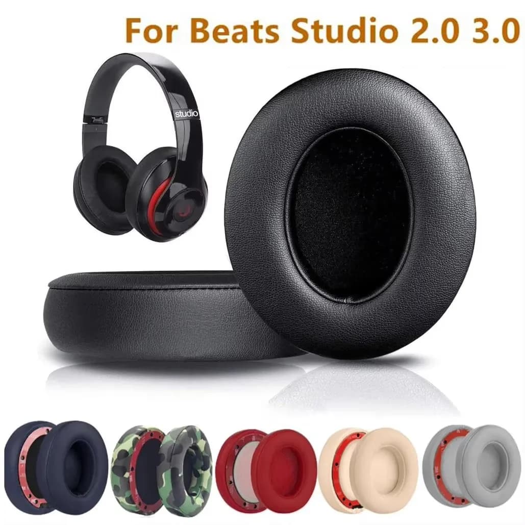 For Beats Studio 2.0 Studio 3.0 Wireless and Wired Headphones Spare ear cushions Ear cushions Protein skin B0500 B0501