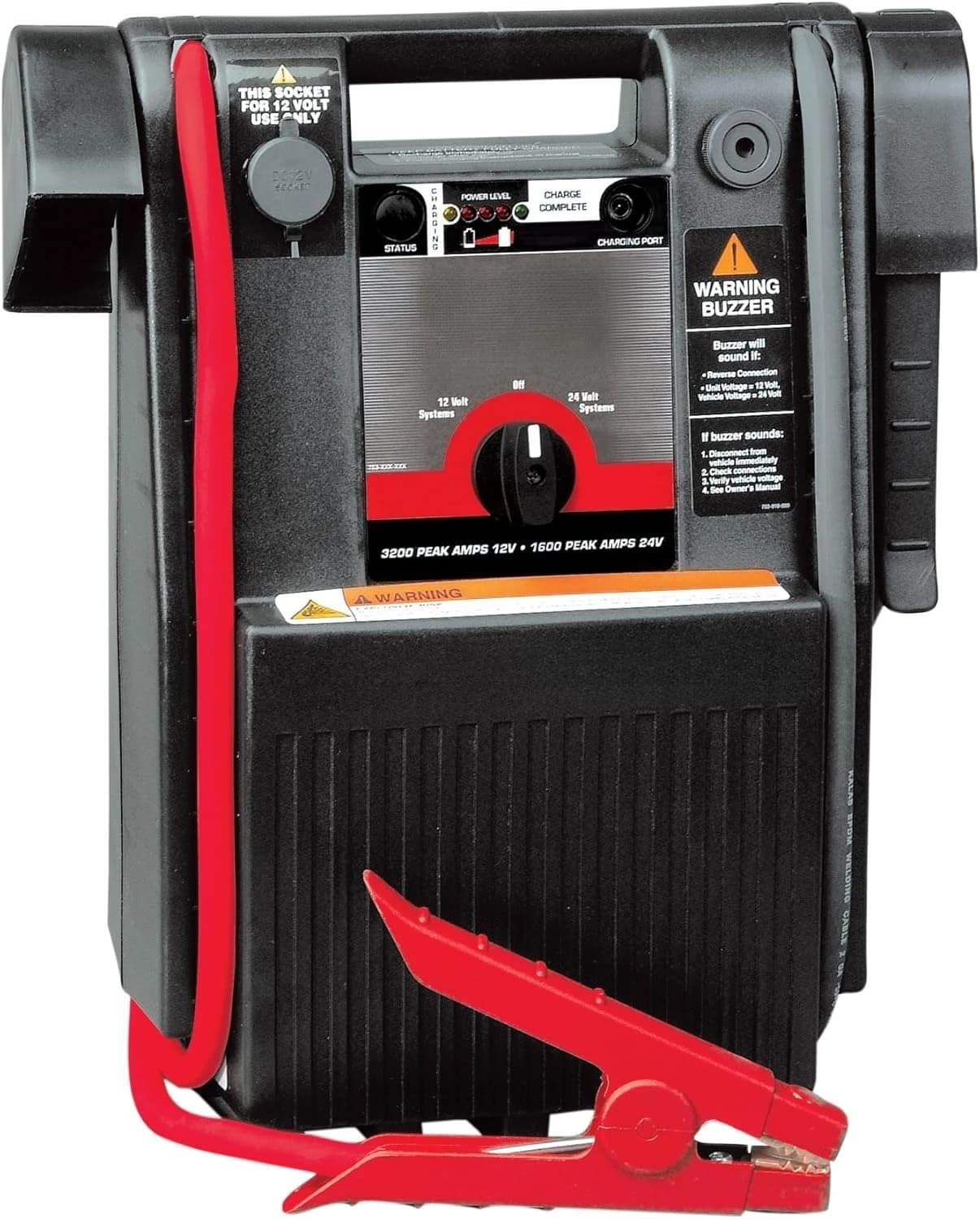 Avviatore di Emergenza per Camion PAC ES1224 3000/1500 Ampere di Picco 12/24V. 3000 Ampere di Picco (12 Volt), 1500 Ampere di Picco (24 Volt)