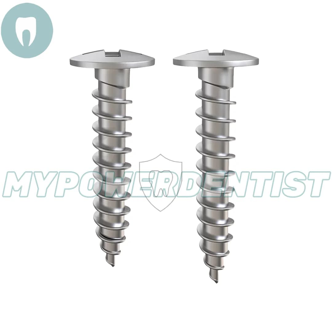 10 Pezzi Dentale GBR Viti Ossee Vite di Fissaggio Filettatura Completa Titanio Lungo/Corto 10mm 8mm