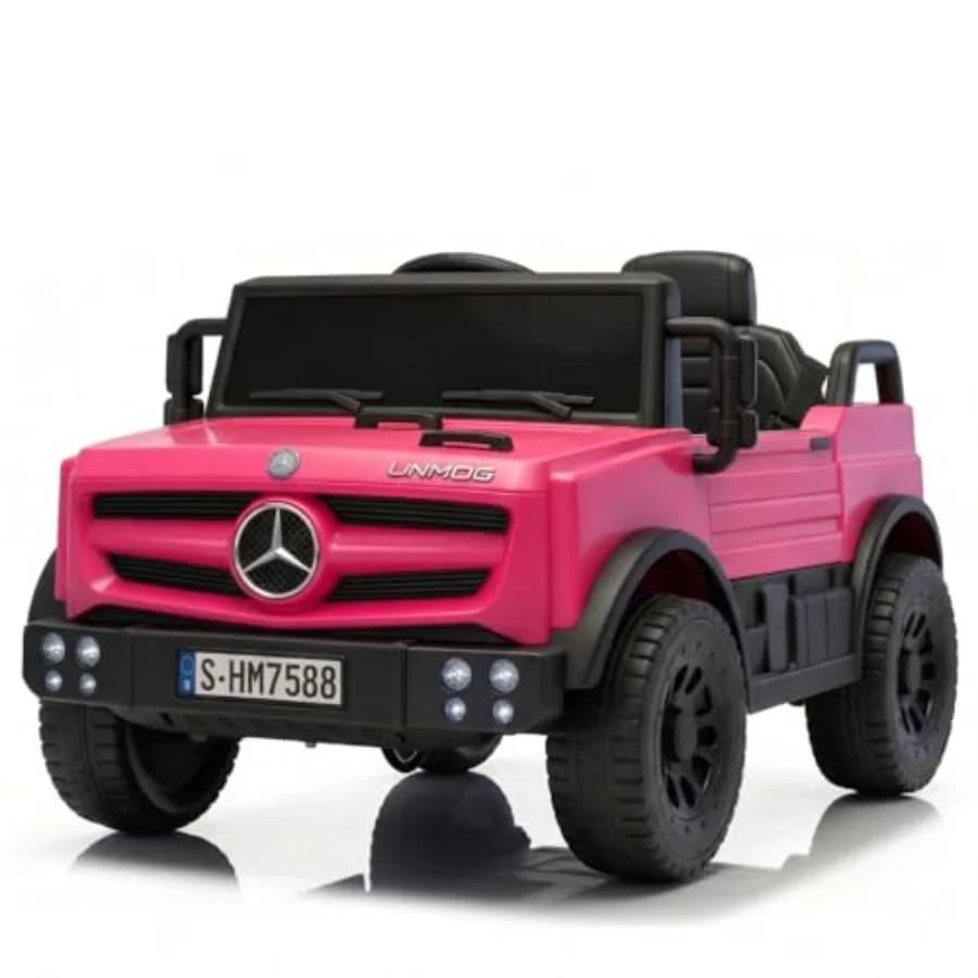 Auto Elettrica 12V per Bambini con Telecomando per Genitori, Fari LED e Lettore Musicale Compatibile Bluetooth, Ideale