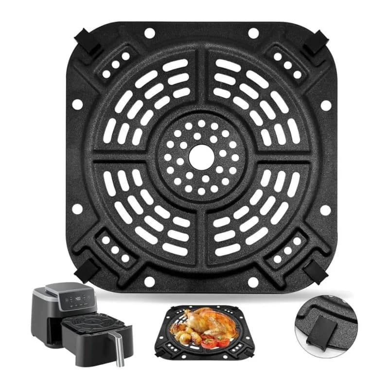 Air Fryer Accessories For Ninja 5QT 4 In 1 Pro AF141- Grill Pan, 8.5" X 8.5" Crisper Plate Included-A36R