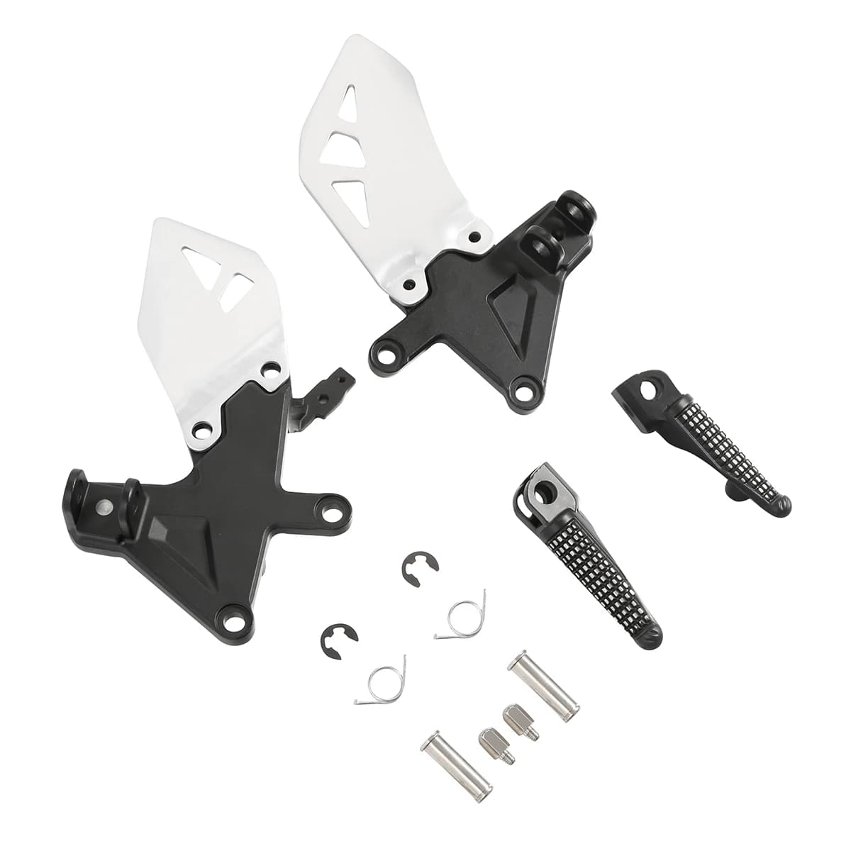 Set di staffe per poggiapiedi conducente anteriore adatto per Kawasaki Ninja ZX10R 2011-2020 2012 2014 2015 2016 2017 2018