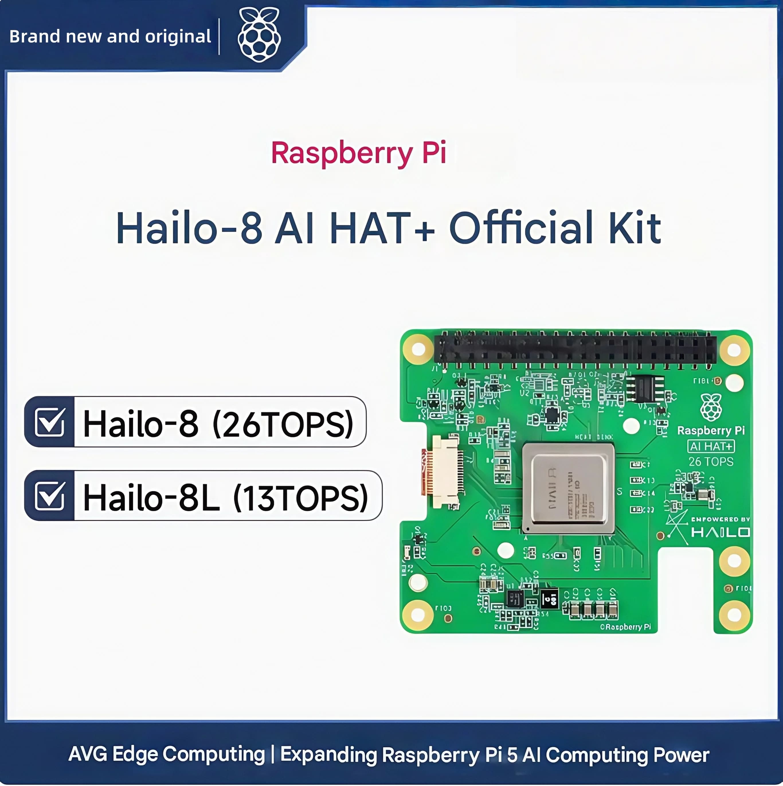 Scheda di espansione Raspberry Pi 5 Hailo8L Modulo di accelerazione AI KIT kit PCIe M.2 HAT+