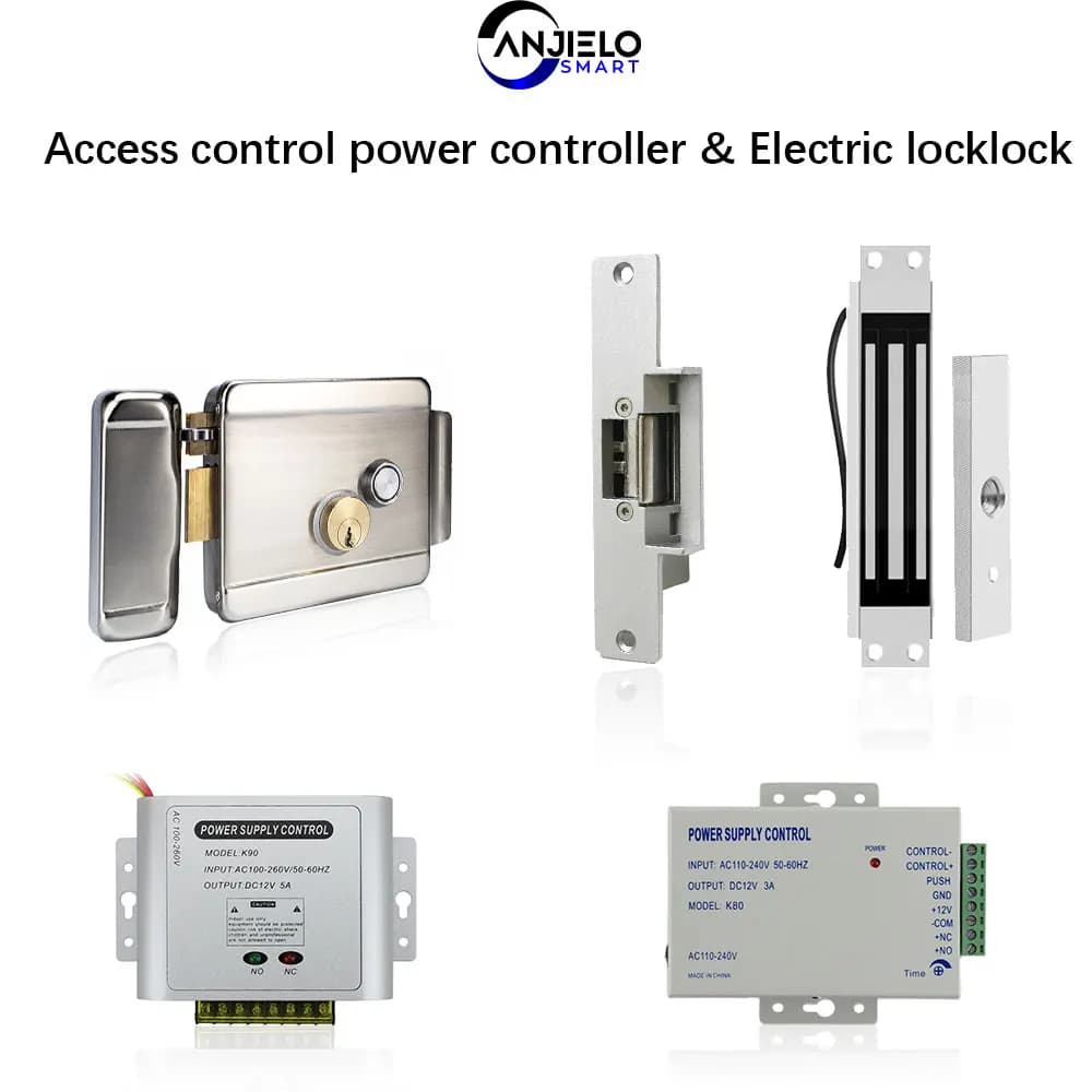 ANJIELO Accessori per sistemi di videocitofoni per campanello Controller di alimentazione per controllo accessi DC 12V | Serratura elettrica | Serratura elettromagnetica