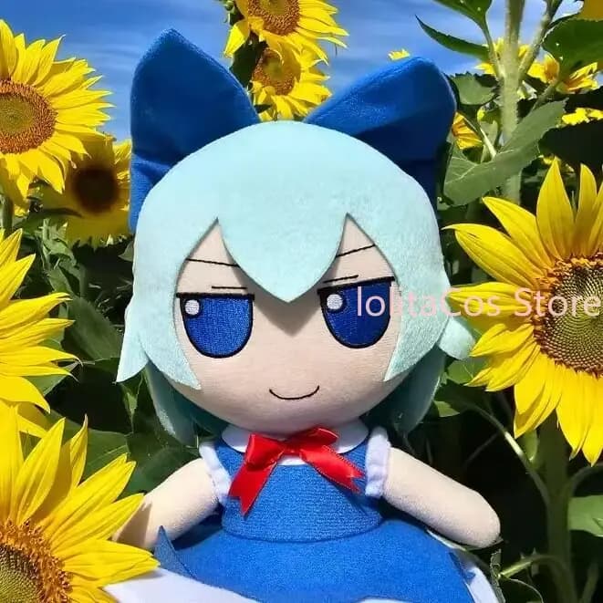 Peluche Touhou Project Reimu Hakurei Cirno Marisa Kirisame da 20 cm, versione Q Kawaii, Giocattoli di Peluche, Cuscino da Abbraccio, Regalo di Compleanno per Ragazze