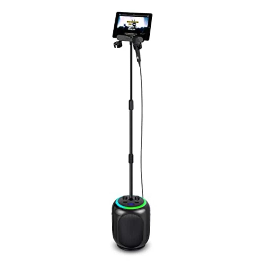 SingCast MAX: Macchina per Karaoke con Bluetooth, Altoparlante per Feste, Microfono, 22 Effetti Vocali, Correzione del Tonale, Luci e Supporto 35