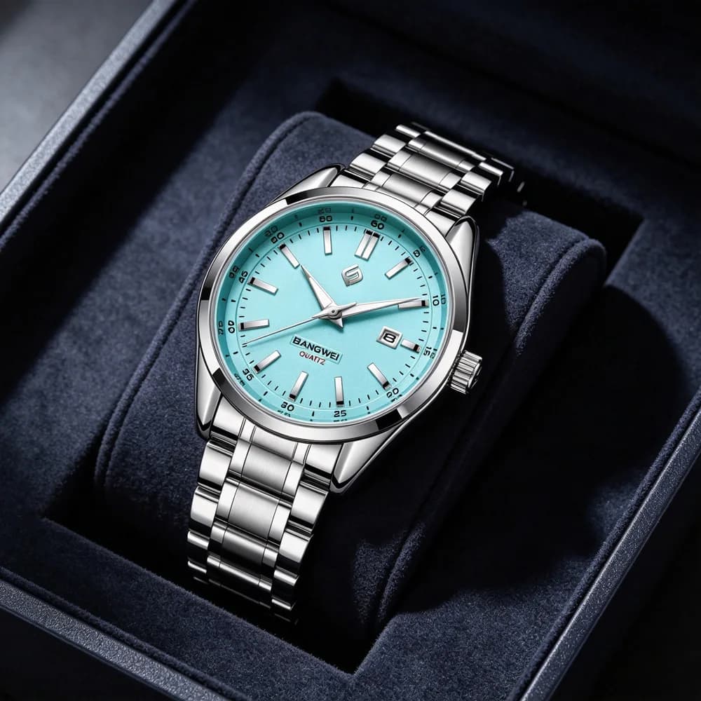 Orologi di Lusso LIGE per Uomo, Impermeabili, Luminosi, con Data, Orologi da Polso al Quarzo per Affari, in Acciaio Inossidabile, con Scatola