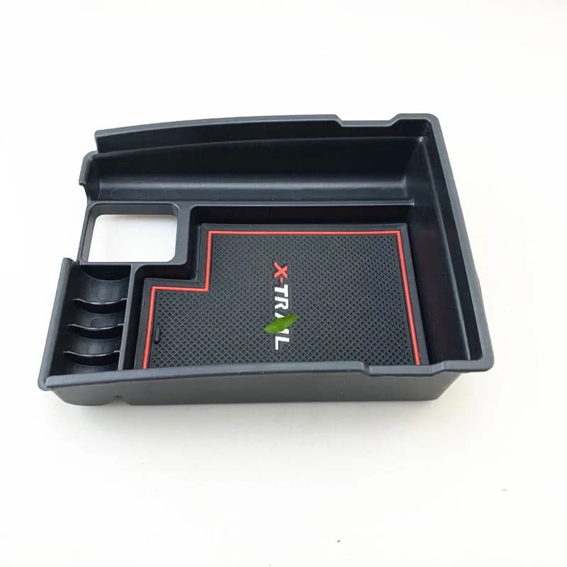 Scatola portaoggetti per bracciolo per auto per 14-21 Nissa X-TRAIL Contenitore di controllo centrale Portamonete per telefono cellulare Accessori interni auto