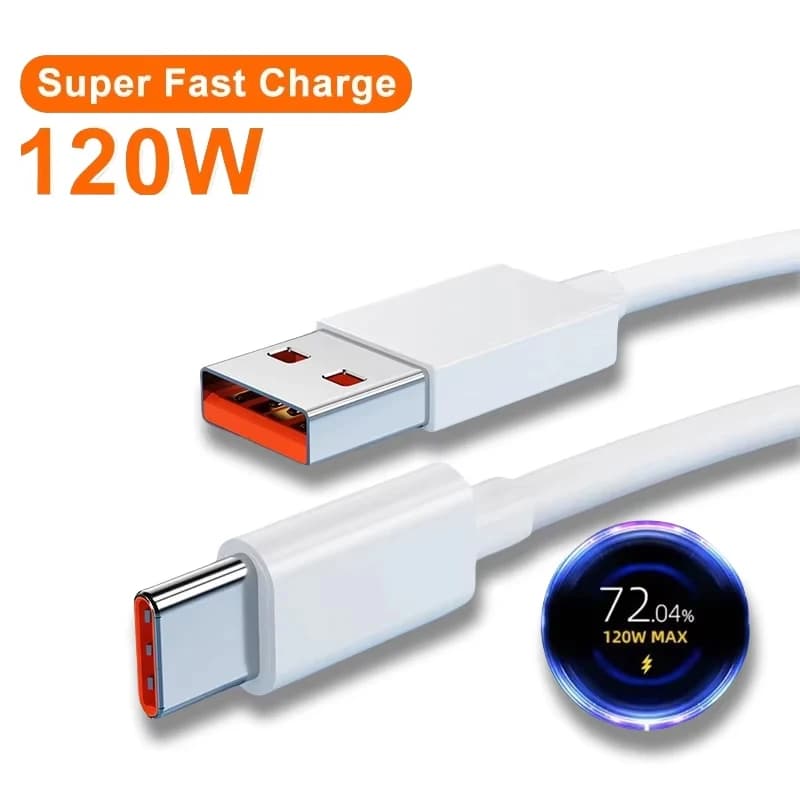 Cavo USB tipo C universale da 120 W Cavo di ricarica super veloce Micro USB C 6A per Xiaomi Smasung S24 S23 Huawei P70 Honor Cavo dati