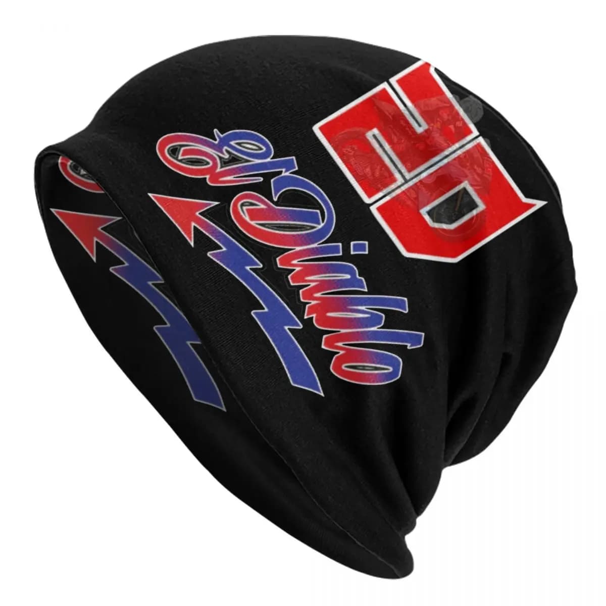 Motorcycle Rider Fabio Quartararo Skullies Beanies Caps Unisex Streetwear Winter Warm Knitting Hat Adult El Diablo Bonnet Hats