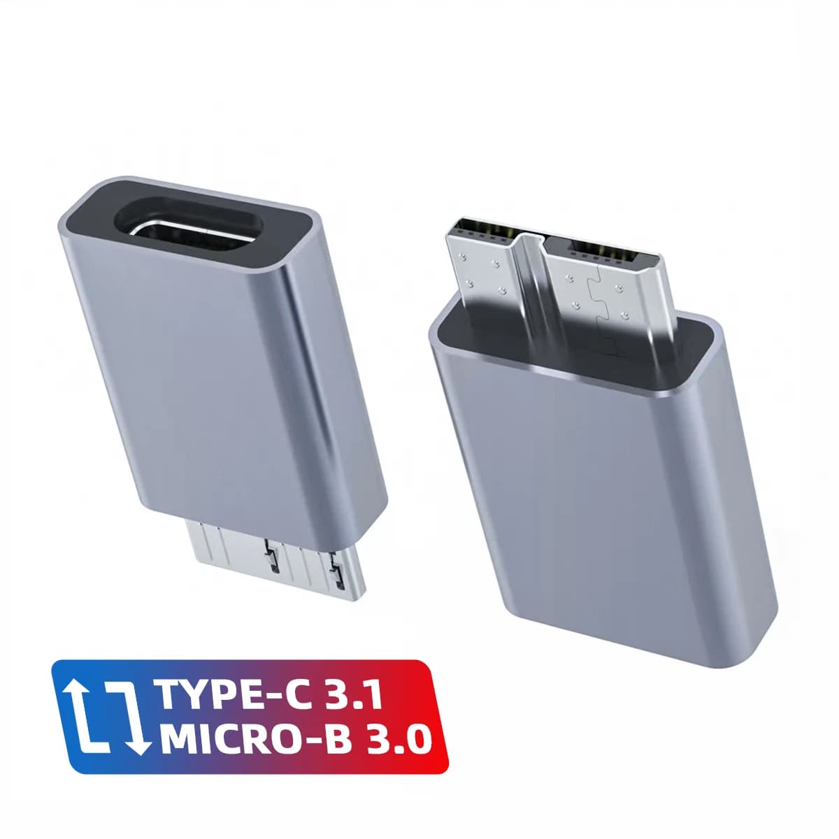 Anmone Micro B USB C 3.0 Maschio a Tipo C Femmina Adattatore Tipo-C USB3.0 Micro B Connettore per Disco Rigido Esterno Cavo HDD