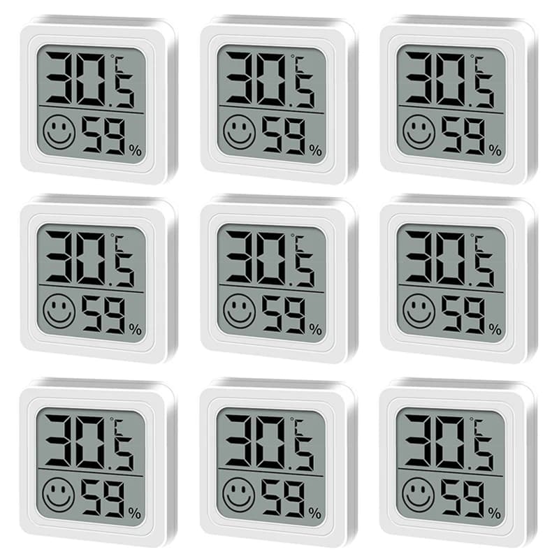 6-10 pezzi LCD Monitor elettronico Igrometro Camera esterna Termometro digitale per bambini Igrometro Mini temperatura interna