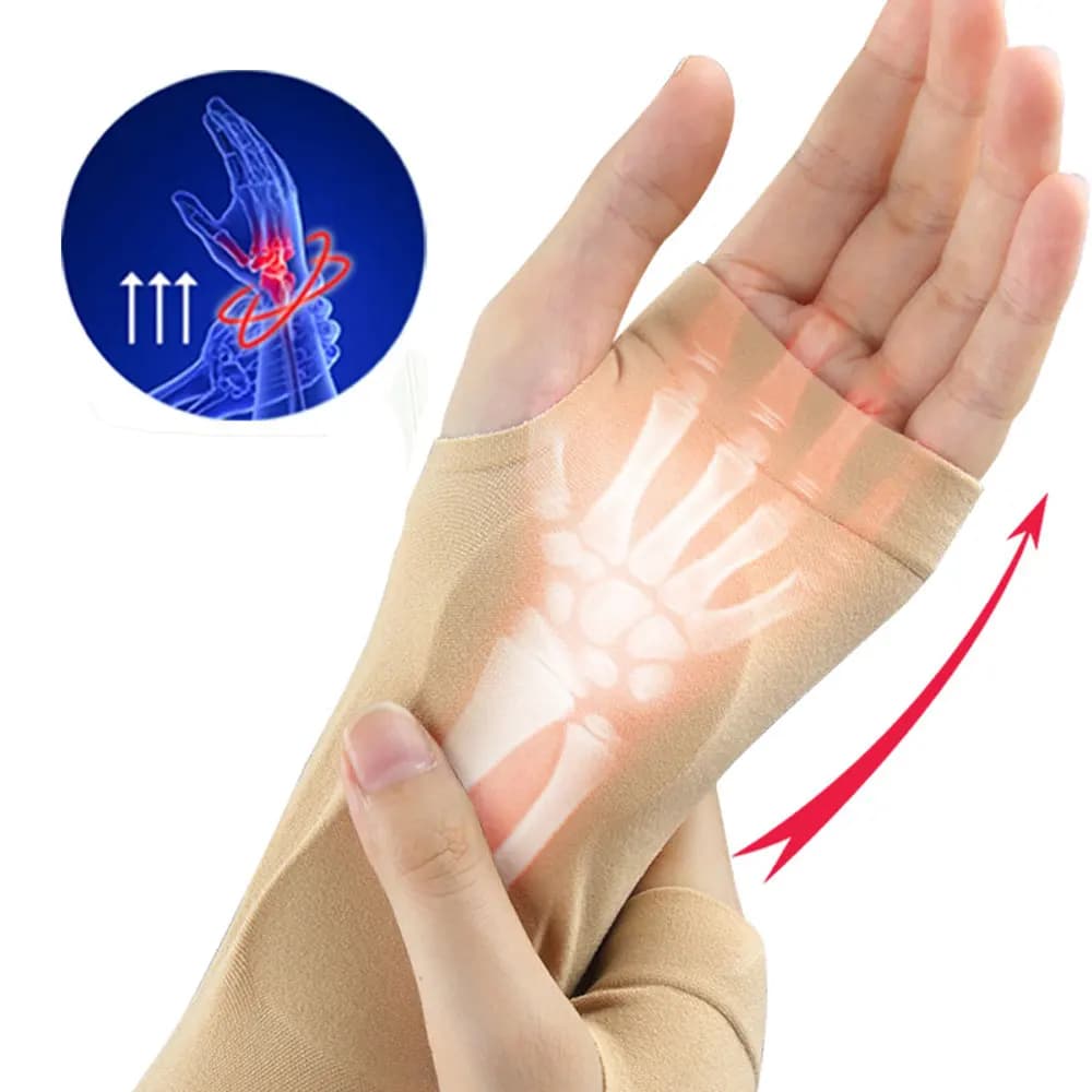 1PC Guanti per artrite Supporto per il polso Sollievo dal dolore articolare Guanti correttori elastici Mano Donna Uomo Polsino per digitazione sportiva