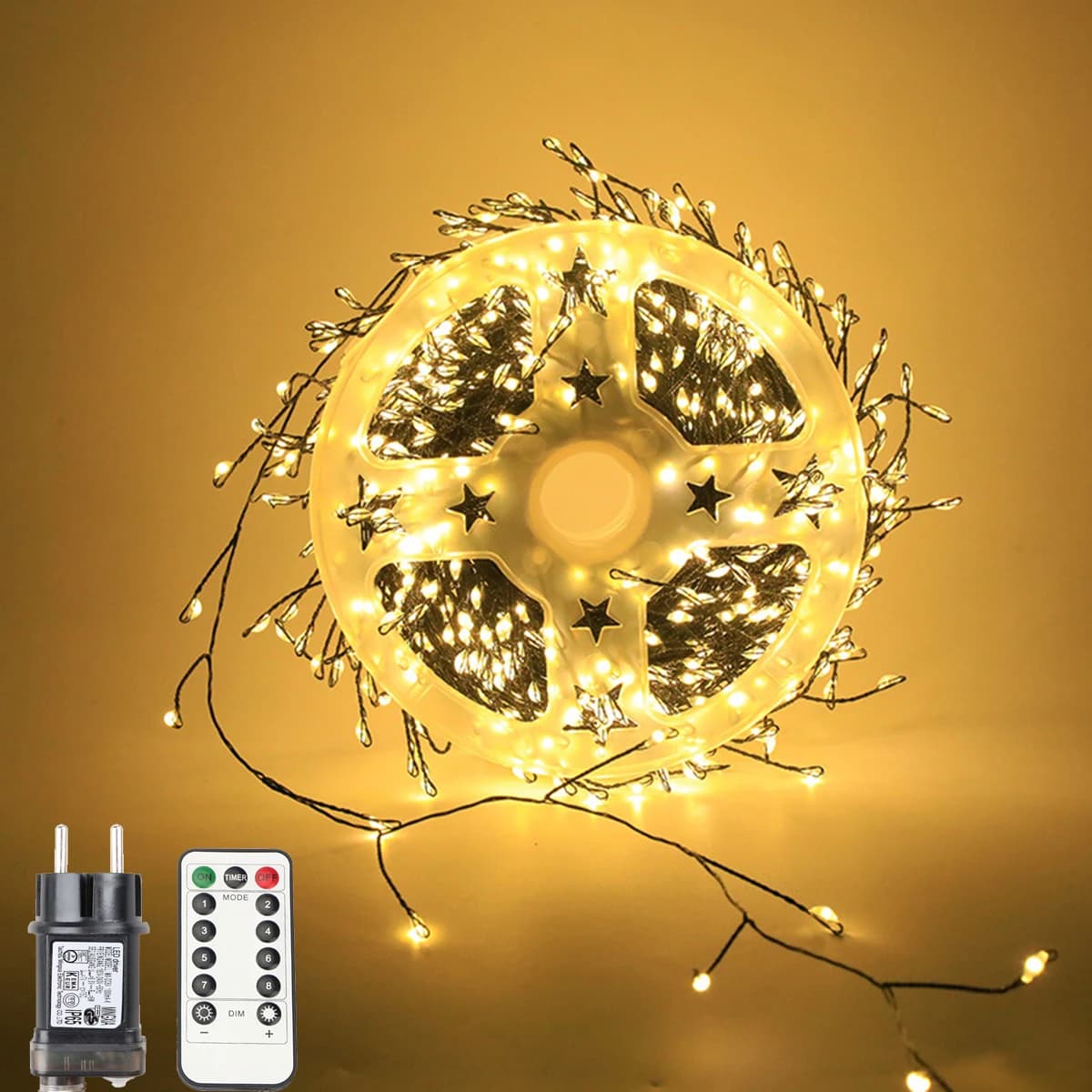 6M-100M LED Firecracker String Lights Christmas Cluster Fairy Lights Garland For New Year Garden Party Christmas Tree Decor