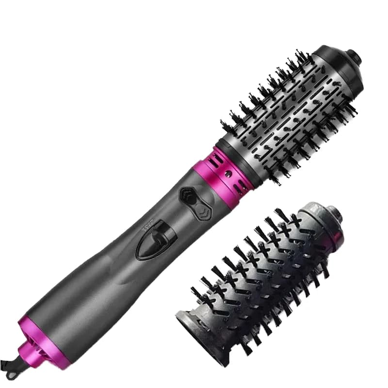 New professional 3-in-1 interchangeable hairdryer and volumizing hair brush, travel styling tool