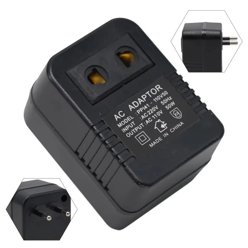 【Hot Item】50W Step Down Transformer Travel Adapter AC 220V To 110V Voltage Converter EU Plug Transformer Electrical Supplies