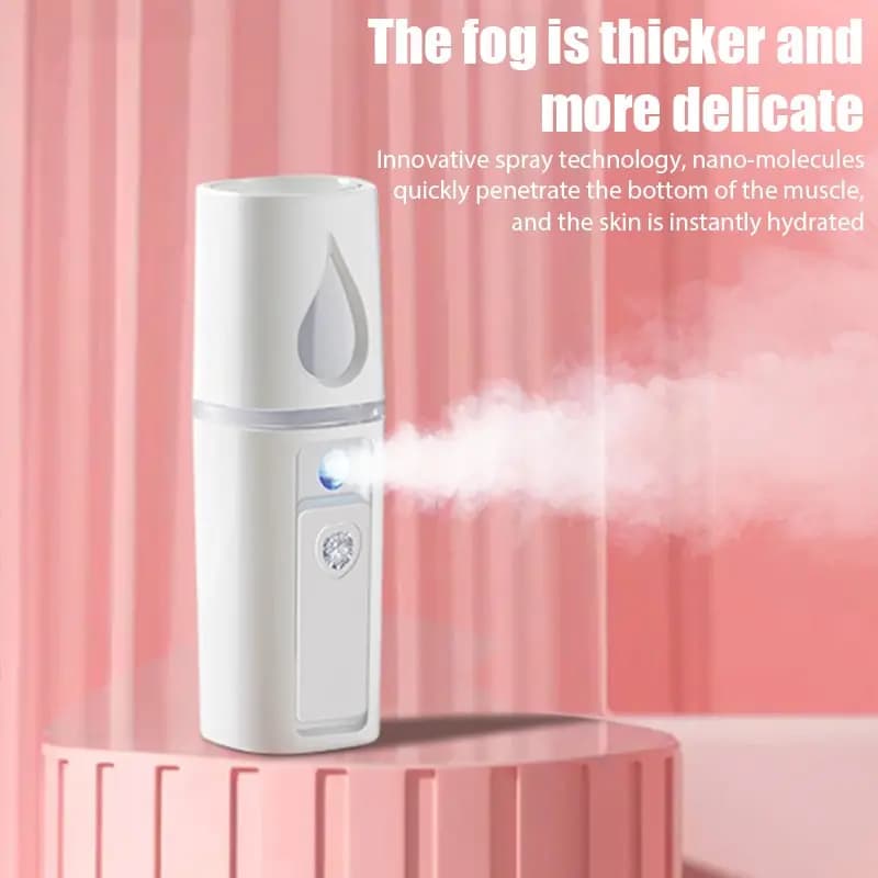30ML Mini Umidificatore Portatile Viso Nano Spray USB Ricaricabile Crema Idratante Donne SPA Bellezza Maschera Per Il Viso Strumento di Cura Della Pelle