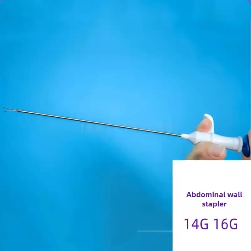 Cucitrice per muro addominale monouso, dispositivo di chiusura fasciale minimamente invasivo, presa per sutura chirurgica, ago per ernia pediatrica