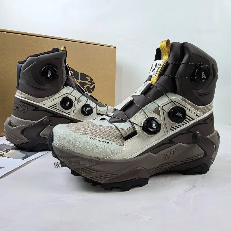 Original Brand Comfortable Mid-Top Mountain Climbing Boot Designer Quick Lacing Outdoor Hiking Shoe Unisex Trekking Sneakers