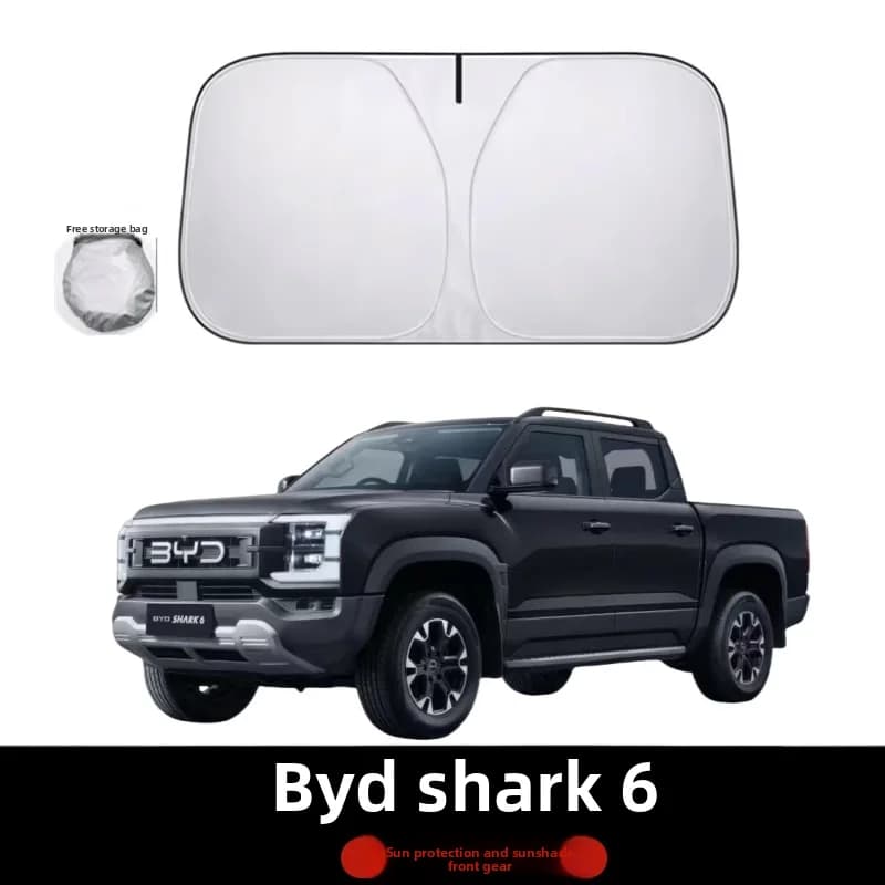 Prodotti per la protezione solare dell'auto per i modelli BYD SHARK, parasole per parabrezza anteriore, riflettore per finestrini, raffreddamento del parasole, isolamento termico