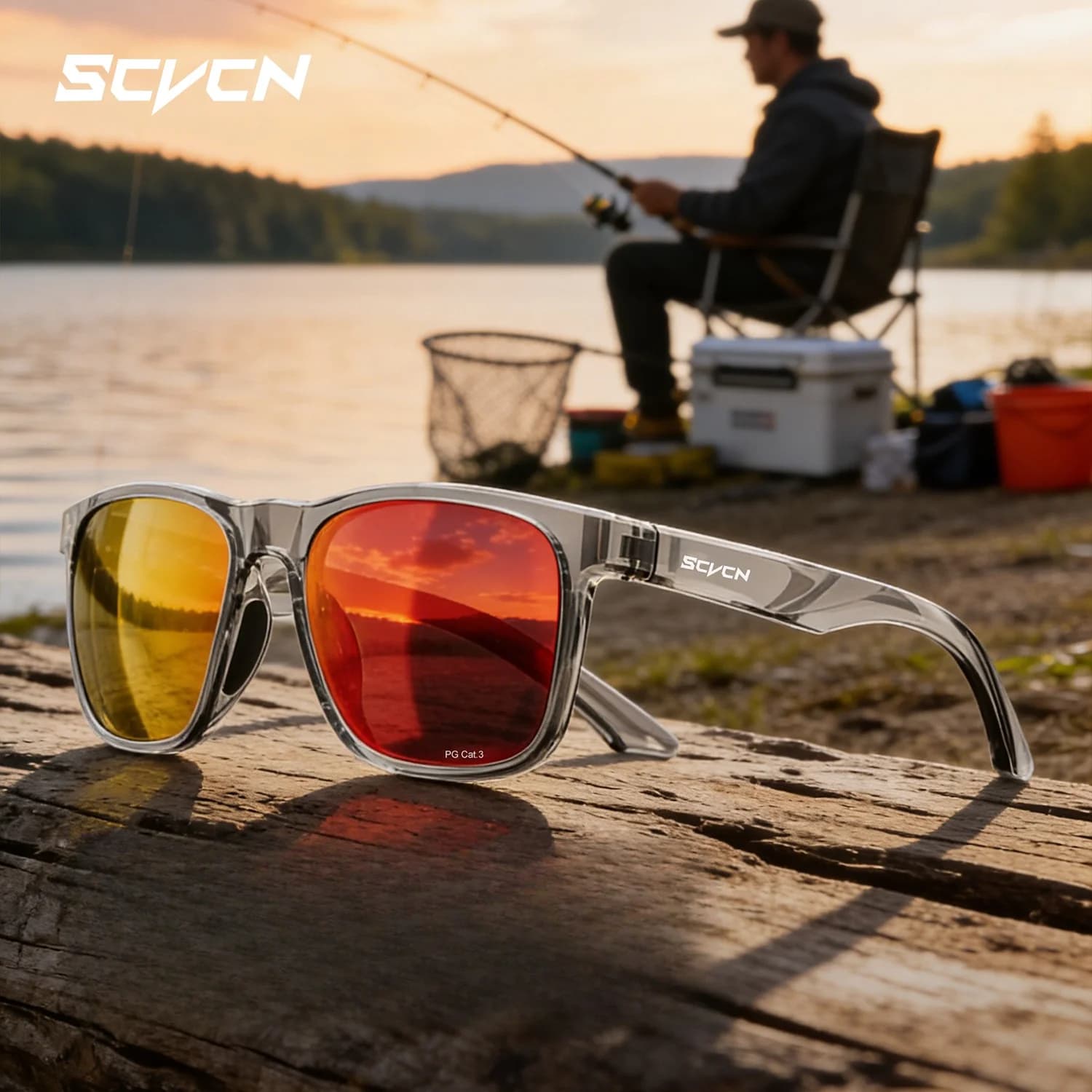 Occhiali da sole polarizzati SCVCN per pesca, baseball, escursionismo, ciclismo MTB, occhiali sportivi UV400, occhiali scuri per bicicletta 2026