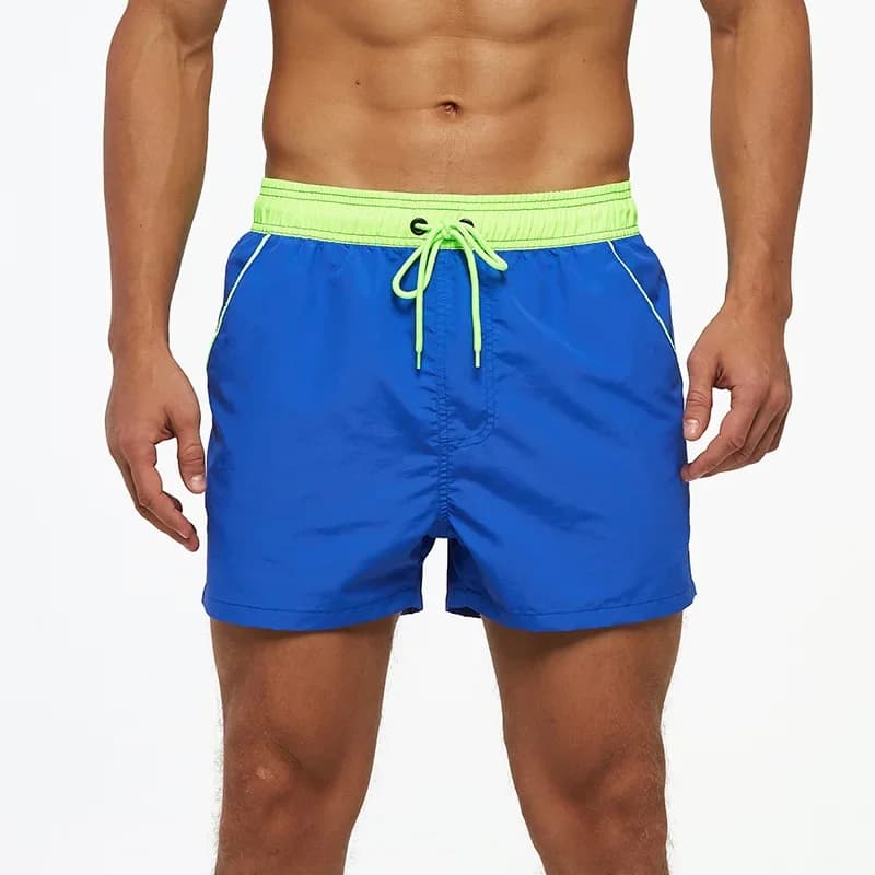 Men Swimming Shorts Summer Swimwear Trunks Swimsuits Quickly Dry Surffing Beach Wear Pants Shorts with Pockets Zipper Black 4XL