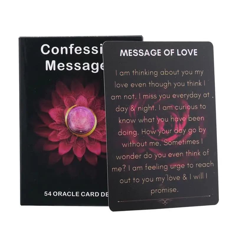 Fortune Telling tarocchi messaggi di confessione carte Oracle strumenti di divinazione mazzi di tarocchi Standard per gioco da tavolo Fate