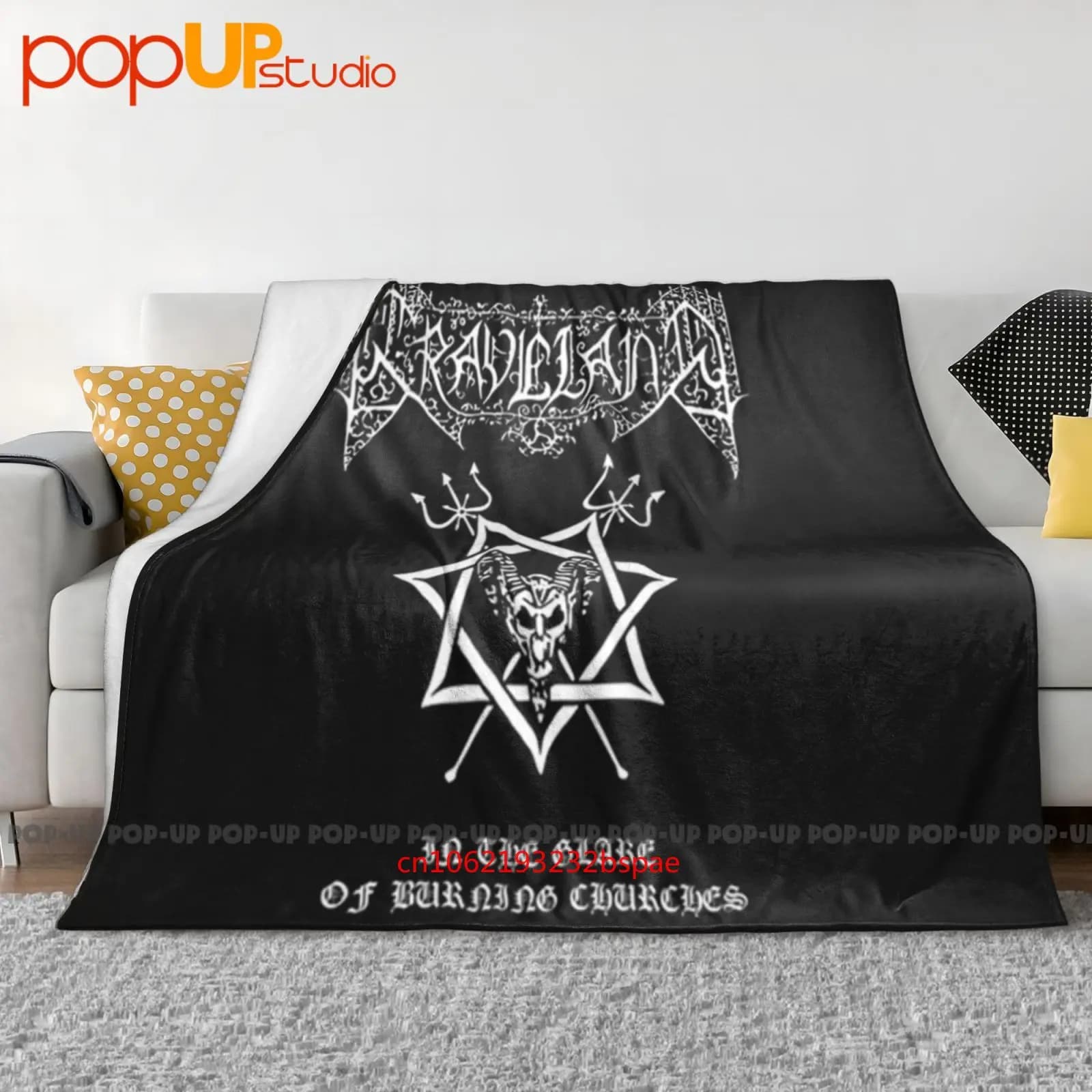 Graveland Polish Pagan Metal Band nell'abbagliamento delle chiese che bruciano Coperta ultra morbida Trapunta Copridivano invernale Copriletto