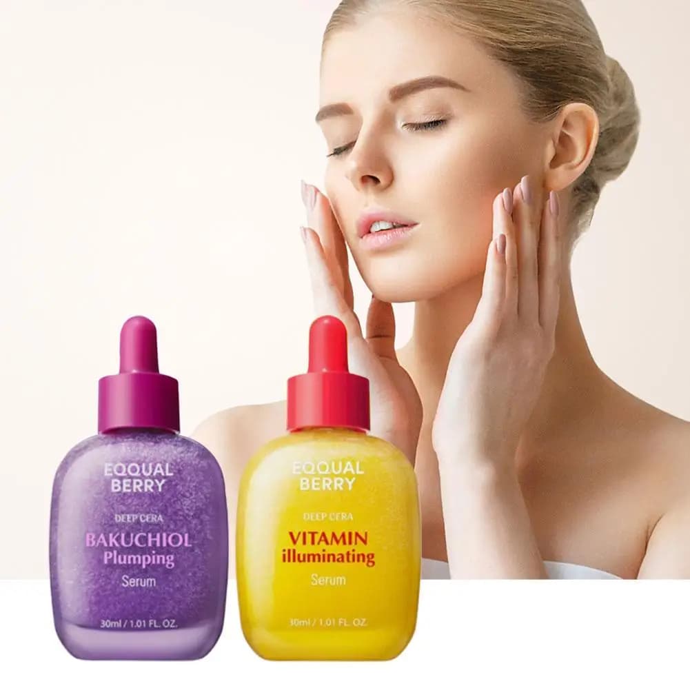 Korean volumizing serum Deepcera Bakuchiol and vitamin C essence Long-Term Nutrient Hydrating Oil Control Skin Care