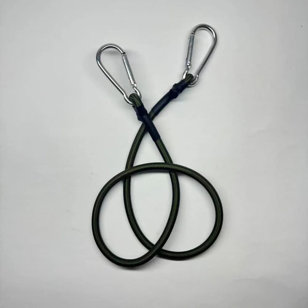 Outdoor Heavy Duty Bungee Cord Elastic Tie Strap String Carabiner Hooks Kayak Cycling Luggage Packing Ropes Camping Accessories