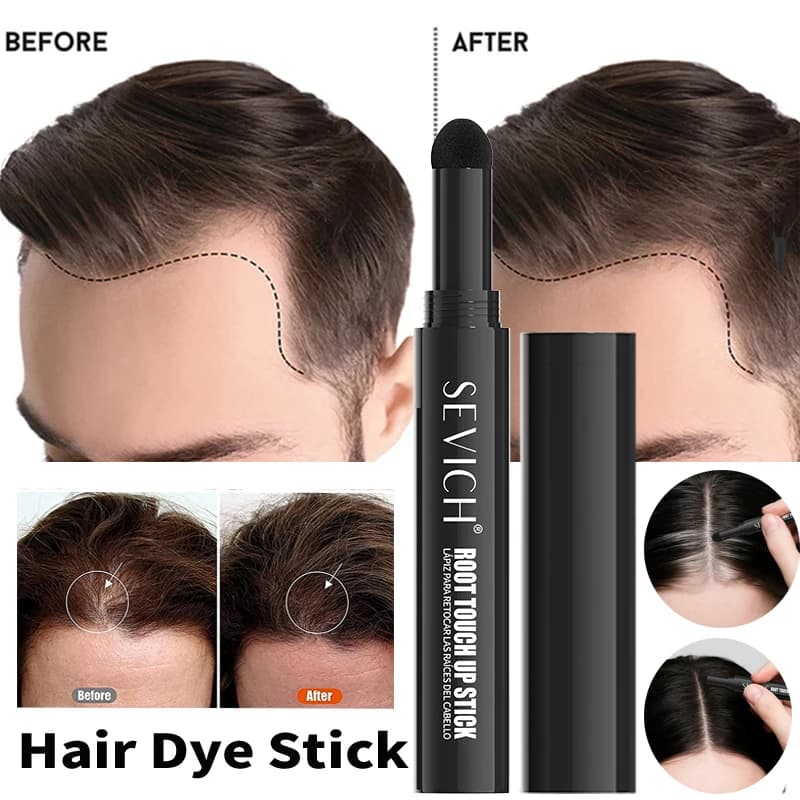 Stick per tinture per capelli con copertura istantanea Penna per capelli impermeabile marrone nero per uomini e donne Coprispalle per capelli bianchi Tintura per capelli 2g
