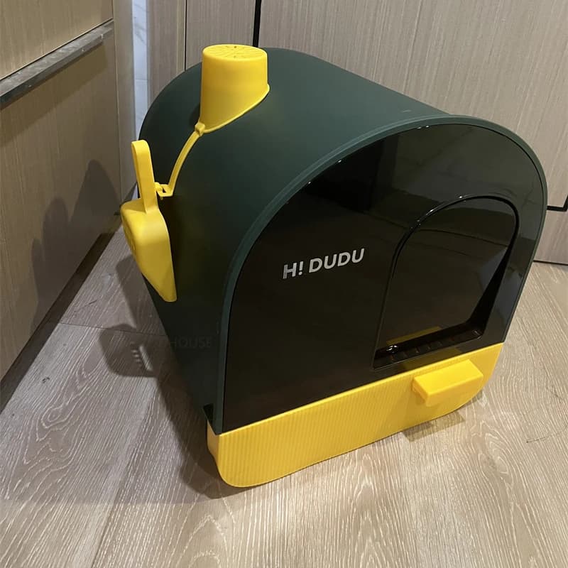 Plastic Cat Litter Box For Fully Enclosed Cat Litter Boxs Pet Supplies Extra Large Antisplash Self Cleaning For Cats Sandboxes