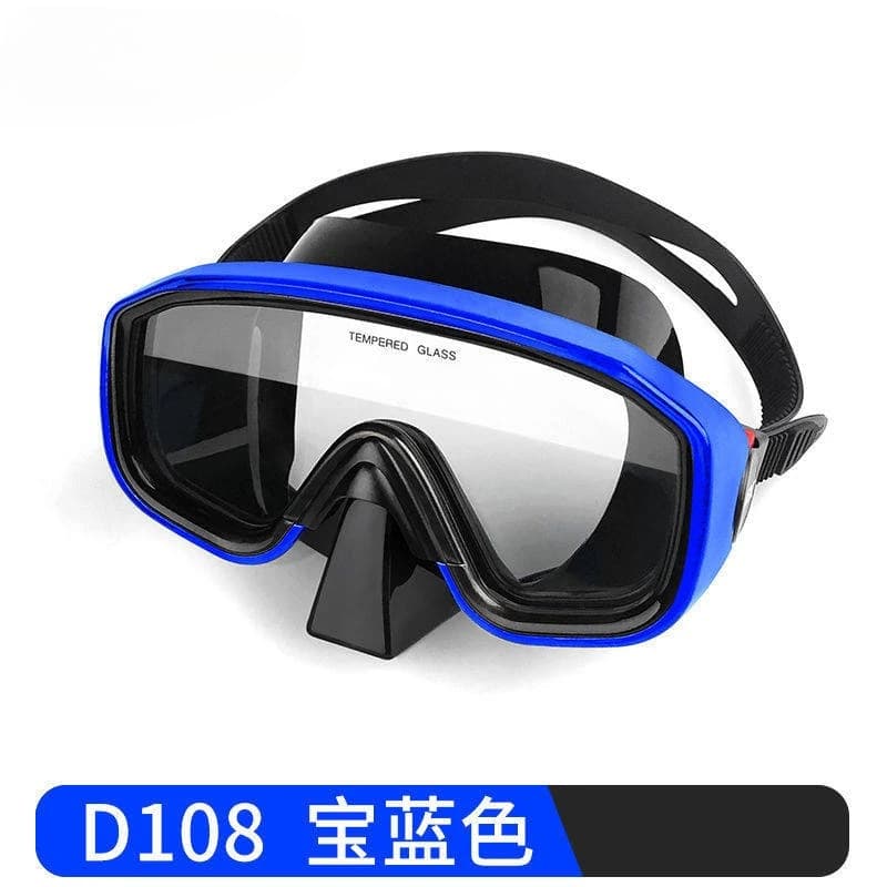 Maschera subacquea Sanbao per snorkeling, attrezzatura ad alta definizione antiappannamento, maschera da nuoto per adulti con montatura grande